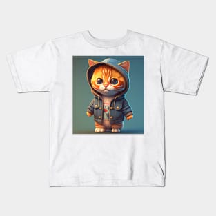 Ginger cat mug Kids T-Shirt